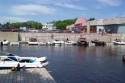 Public Docking in front of large grocery store, Safeway, located in downtown Kenora.